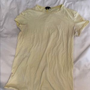 theory yellow babydoll tee